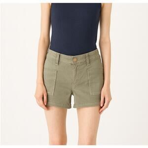 J Brand Khaki Cargo Shorts 23 Olive Green Utility Gorpcore Earthy Fall